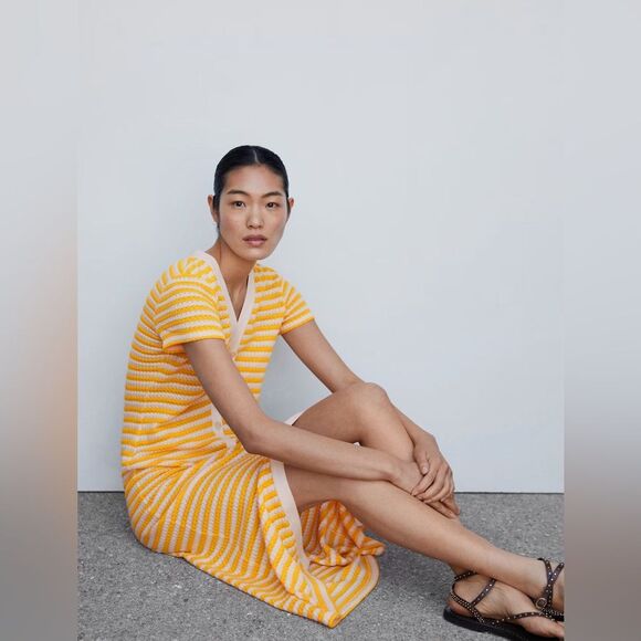 Mango Striped jersey dress - Picture 5 of 8